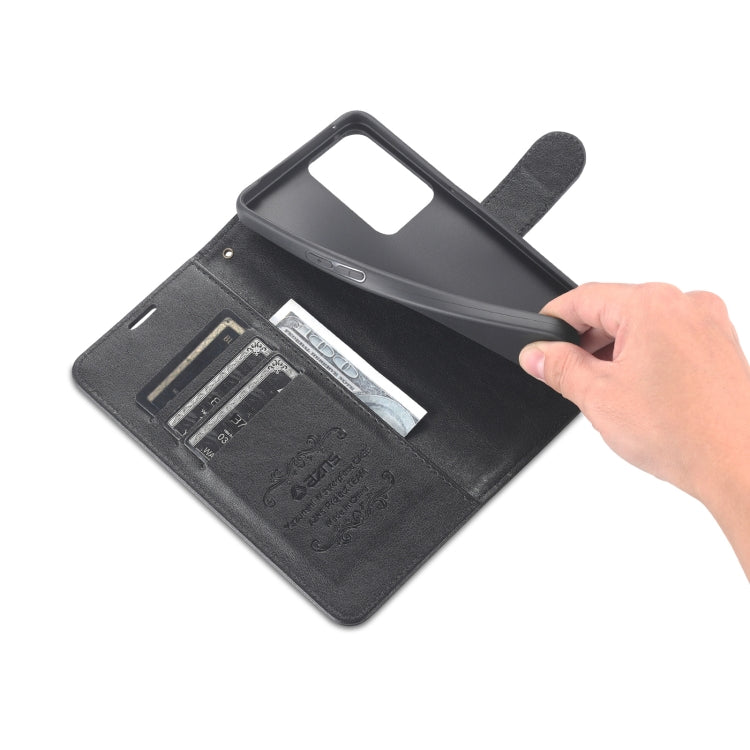 For OPPO Reno7 Pro 5G AZNS Sheepskin Texture Flip Leather Phone Case