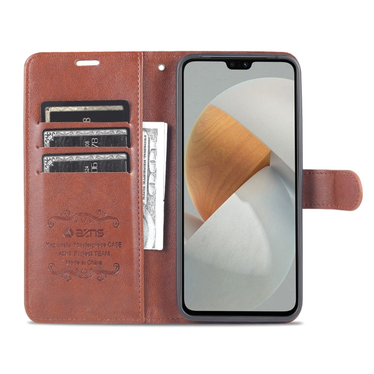 For vivo S12 / V23 AZNS Sheepskin Texture Flip Leather Phone Case