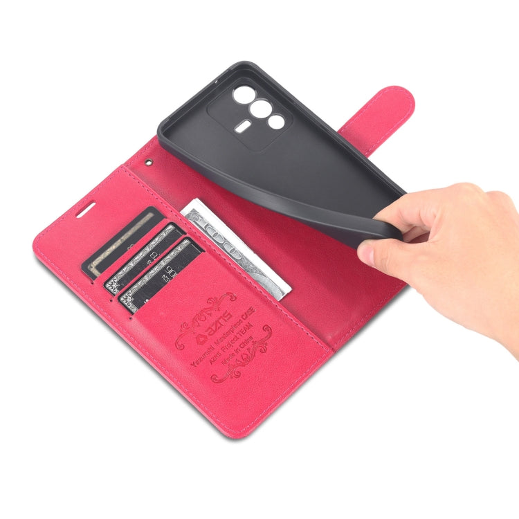 For vivo S12 / V23 AZNS Sheepskin Texture Flip Leather Phone Case