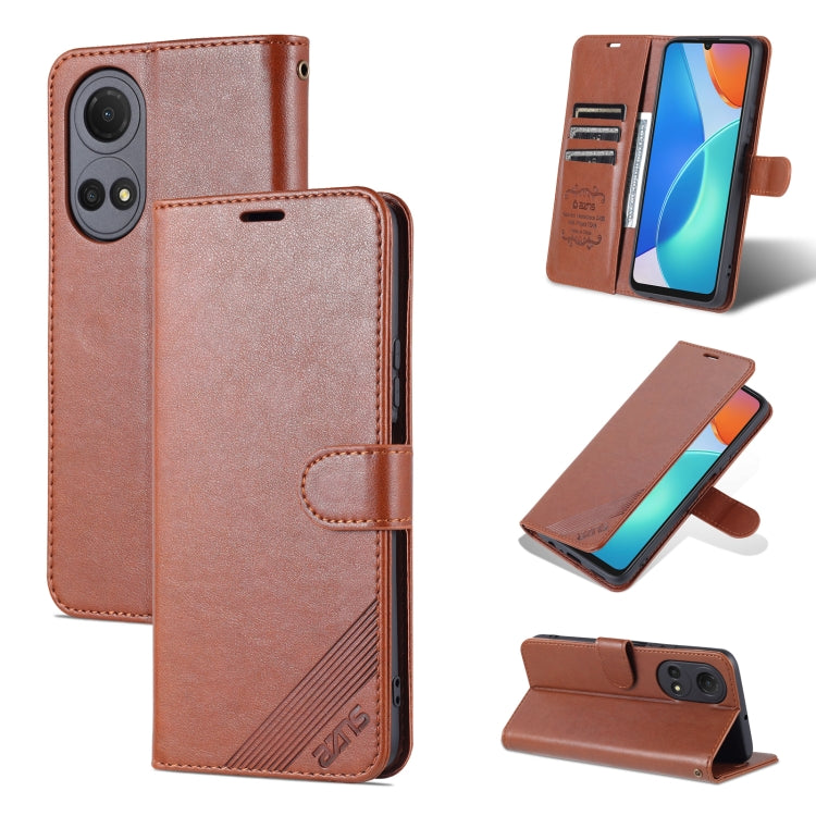 For Honor Play 30 Plus AZNS Sheepskin Texture Flip Leather Phone Case