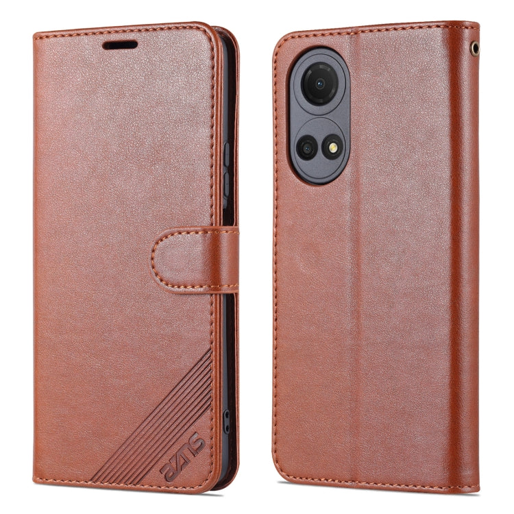 For Honor Play 30 Plus AZNS Sheepskin Texture Flip Leather Phone Case