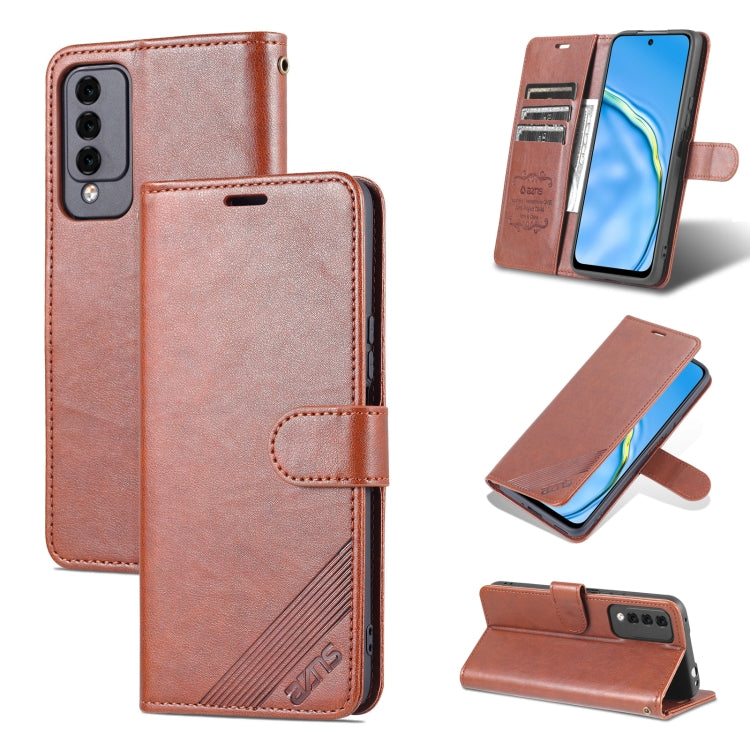 For Huawei Maimang 10 AZNS Sheepskin Texture Flip Leather Phone Case