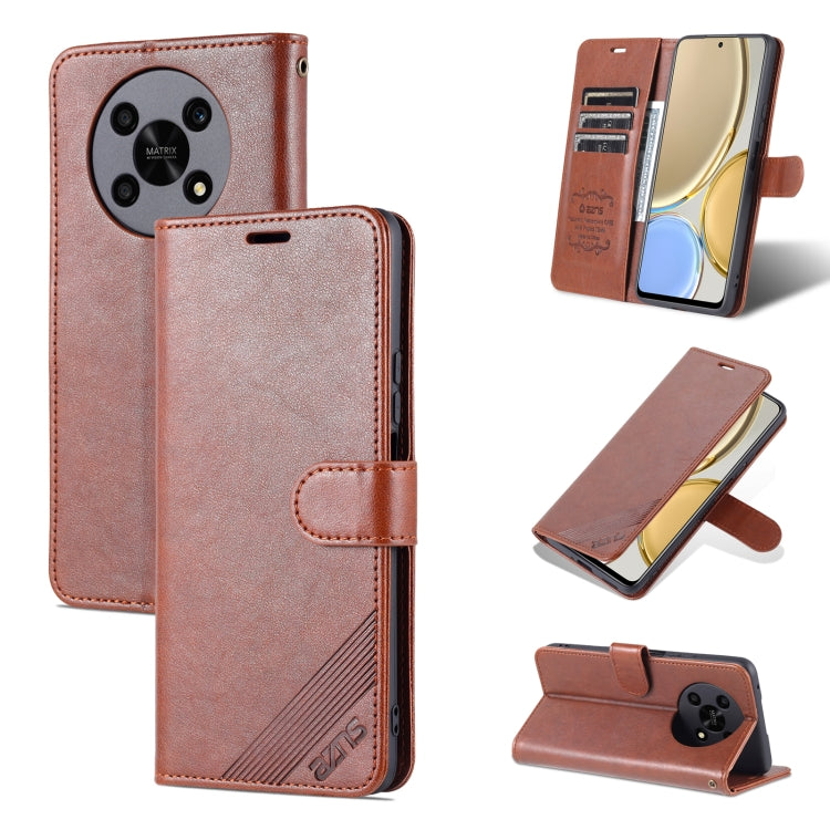 For Honor X30 AZNS Sheepskin Texture Flip Leather Phone Case