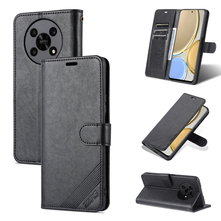 For Honor X30 AZNS Sheepskin Texture Flip Leather Phone Case