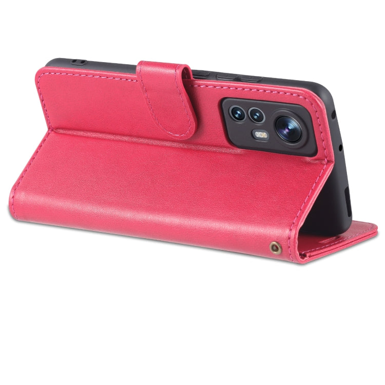 For Xiaomi 12 5G AZNS Sheepskin Texture Flip Leather Phone Case