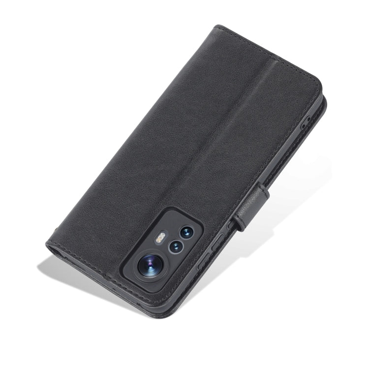 For Xiaomi 12 5G AZNS Sheepskin Texture Flip Leather Phone Case