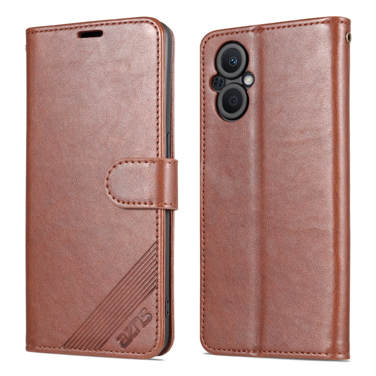 For OnePlus Nord N20 5G AZNS Sheepskin Texture Flip Leather Phone Case