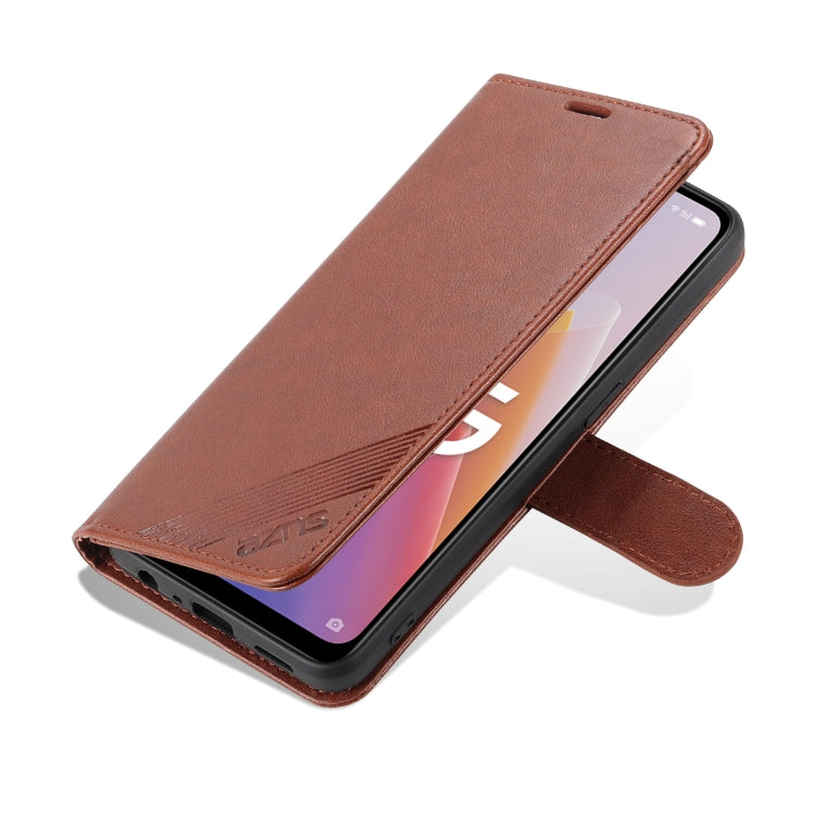 For OnePlus Nord N20 5G AZNS Sheepskin Texture Flip Leather Phone Case