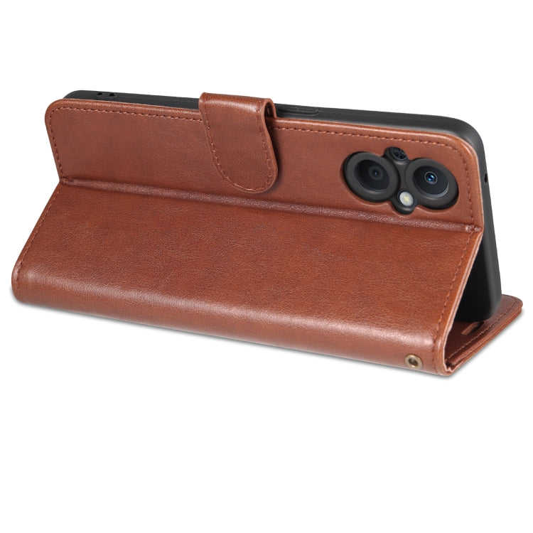 For OnePlus Nord N20 5G AZNS Sheepskin Texture Flip Leather Phone Case