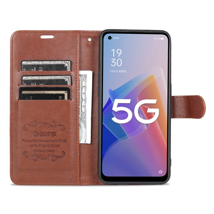 For OnePlus Nord N20 5G AZNS Sheepskin Texture Flip Leather Phone Case