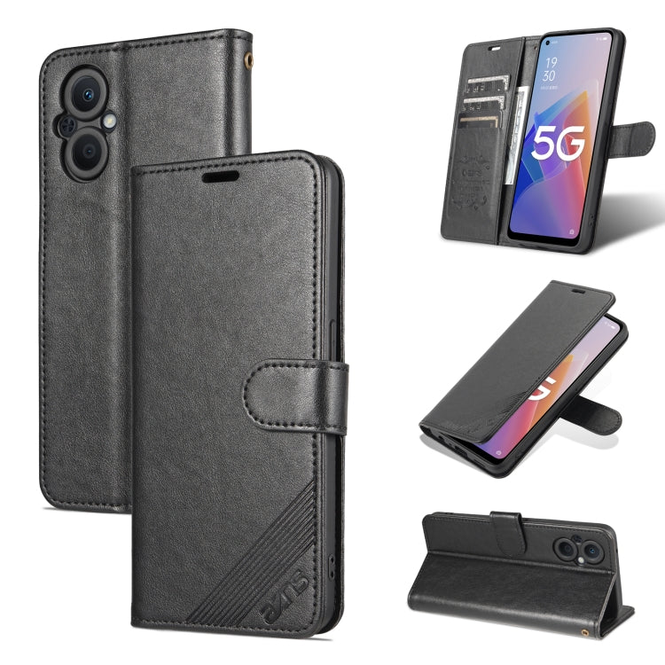 For OnePlus Nord N20 5G AZNS Sheepskin Texture Flip Leather Phone Case