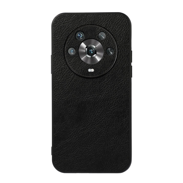 For Honor Magic4 Two-color Litchi Texture PU Phone Case