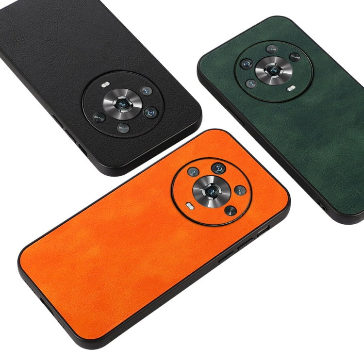 For Honor Magic4 Two-color Litchi Texture PU Phone Case
