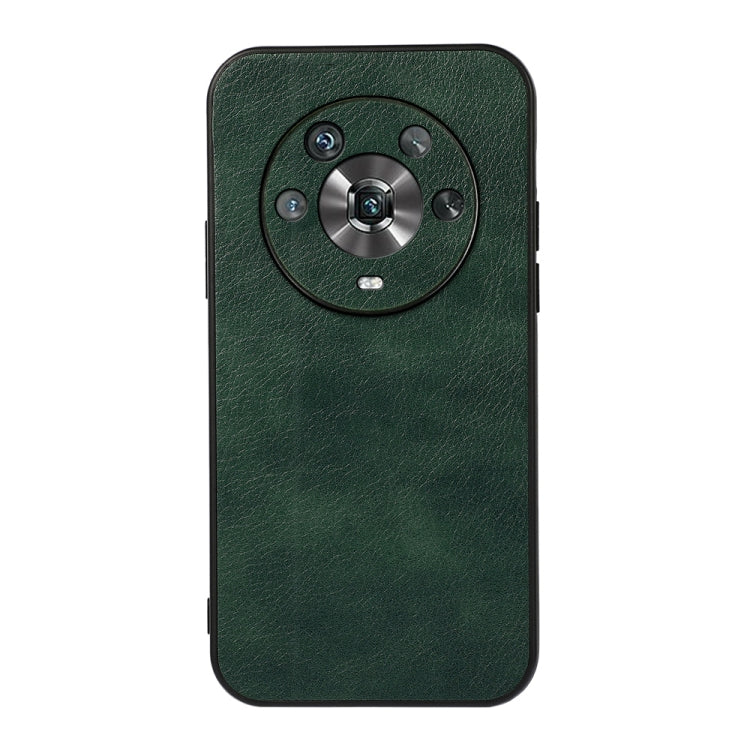 For Honor Magic4 Two-color Litchi Texture PU Phone Case