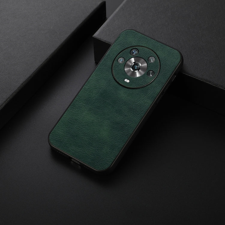 For Honor Magic4 Two-color Litchi Texture PU Phone Case