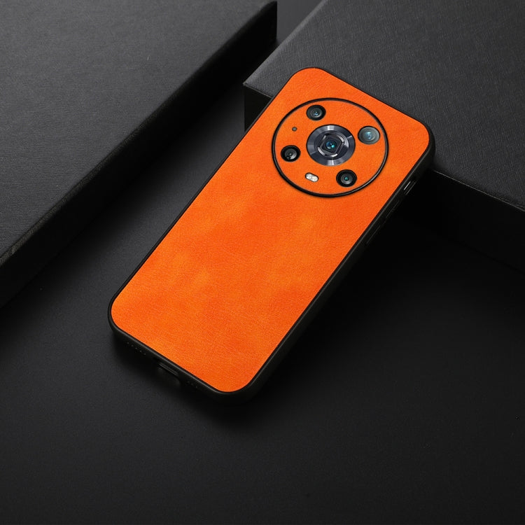 For Honor Magic4 Pro Two-color Litchi Texture PU Phone Case