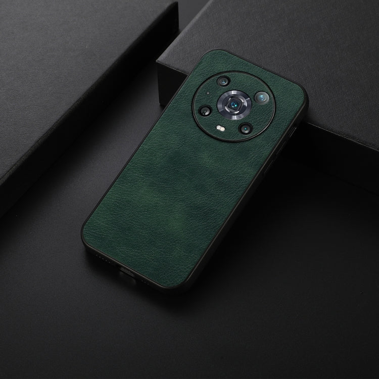 For Honor Magic4 Pro Two-color Litchi Texture PU Phone Case