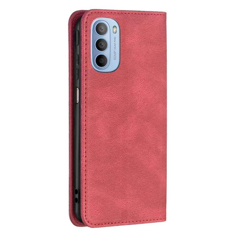 For Motorola Moto G31 / G41 Side Fingerprint Version Magnetic RFID Blocking Anti-Theft Leather Phone Case