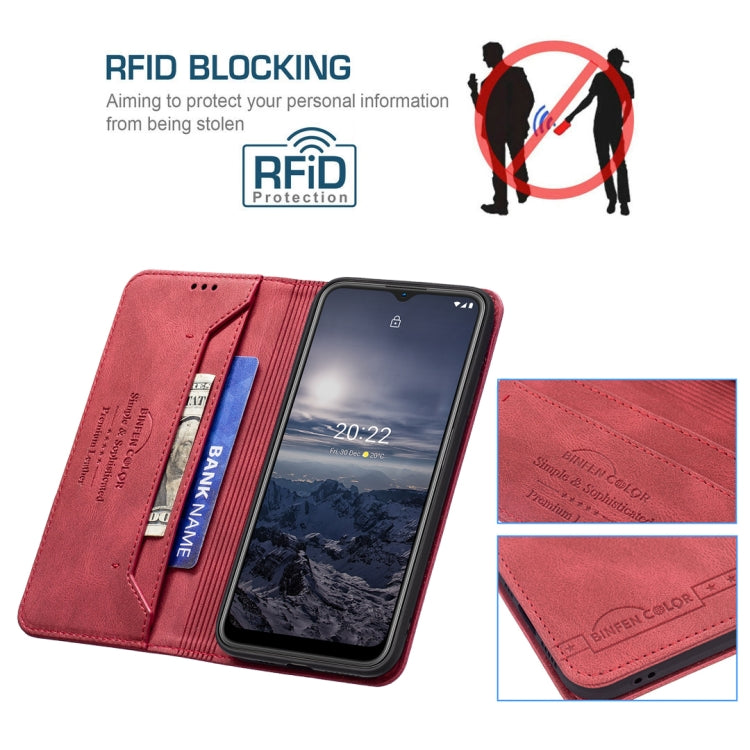 For Nokia G21 / G11 Magnetic RFID Blocking Anti-Theft Leather Phone Case