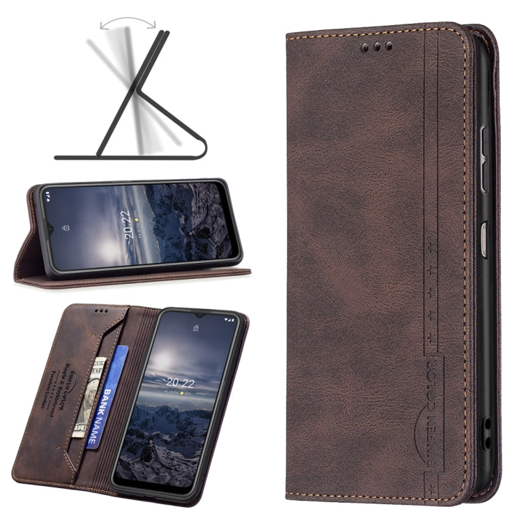 For Nokia G21 / G11 Magnetic RFID Blocking Anti-Theft Leather Phone Case