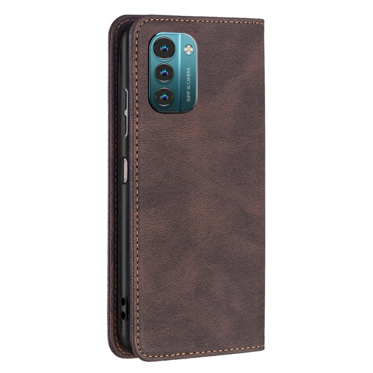 For Nokia G21 / G11 Magnetic RFID Blocking Anti-Theft Leather Phone Case