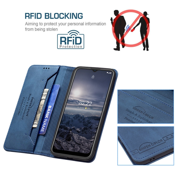 For Nokia G21 / G11 Magnetic RFID Blocking Anti-Theft Leather Phone Case