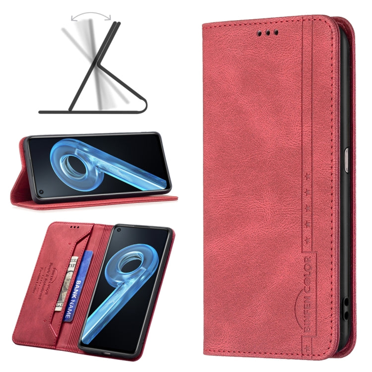 For OPPO A36 4G / A96 4G / A76 4G / K10 4G / Realme 9i Magnetic RFID Blocking Anti-Theft Leather Phone Case