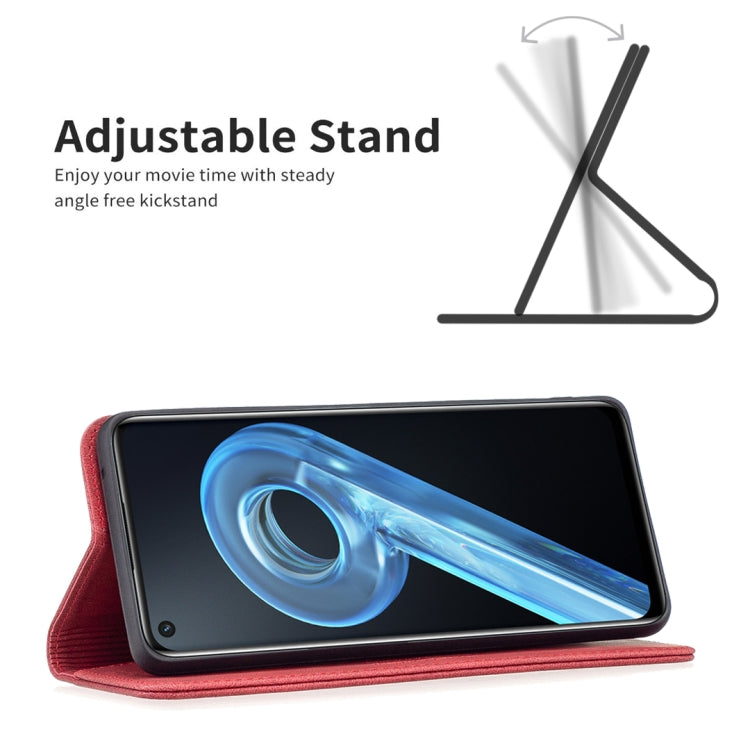 For OPPO A36 4G / A96 4G / A76 4G / K10 4G / Realme 9i Magnetic RFID Blocking Anti-Theft Leather Phone Case