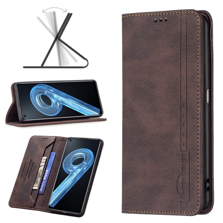 For OPPO A36 4G / A96 4G / A76 4G / K10 4G / Realme 9i Magnetic RFID Blocking Anti-Theft Leather Phone Case