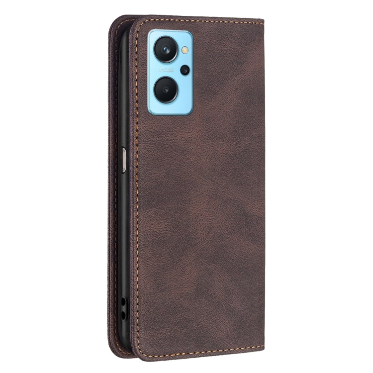 For OPPO A36 4G / A96 4G / A76 4G / K10 4G / Realme 9i Magnetic RFID Blocking Anti-Theft Leather Phone Case