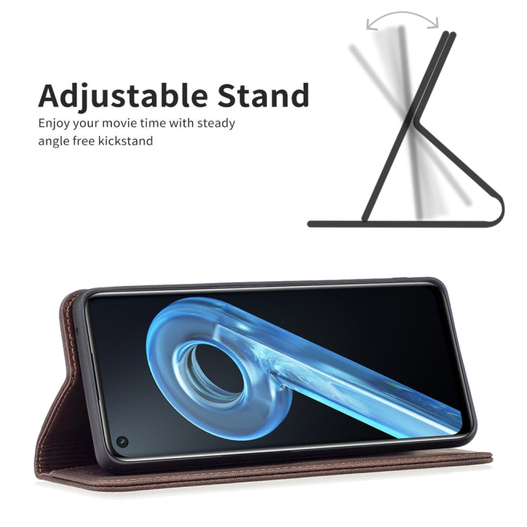 For OPPO A36 4G / A96 4G / A76 4G / K10 4G / Realme 9i Magnetic RFID Blocking Anti-Theft Leather Phone Case