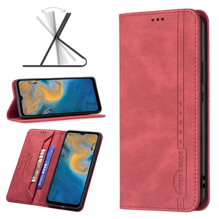 For ZTE Blade A51 Magnetic RFID Blocking Anti-Theft Leather Phone Case