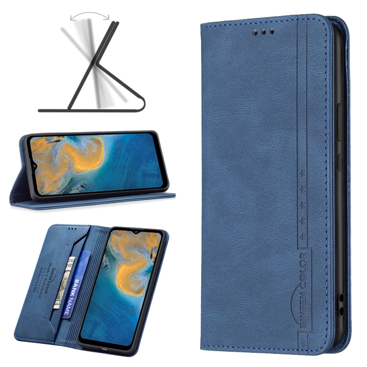 For ZTE Blade A51 Magnetic RFID Blocking Anti-Theft Leather Phone Case