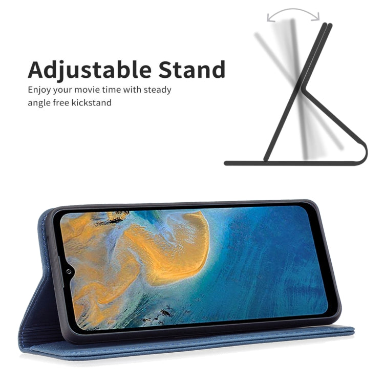 For ZTE Blade A51 Magnetic RFID Blocking Anti-Theft Leather Phone Case
