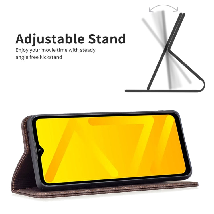 For ZTE Blade A71 Magnetic RFID Blocking Anti-Theft Leather Phone Case