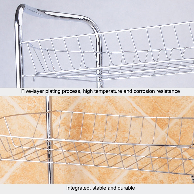 Kitchen Trolley Rack Condiment Shelf with Pulley, Size:3-layer