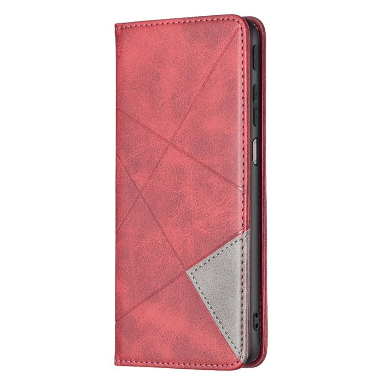 For Motorola Moto G31 / G41 Side Fingerprint Version Prismatic Invisible Magnetic Leather Phone Case