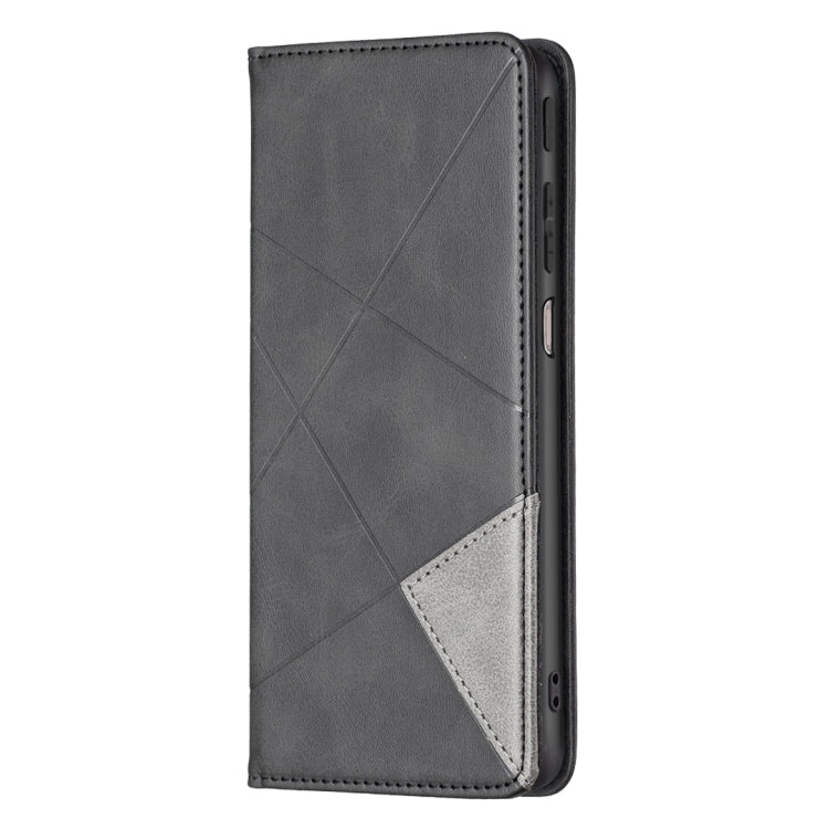 For Motorola Moto G31 / G41 Side Fingerprint Version Prismatic Invisible Magnetic Leather Phone Case