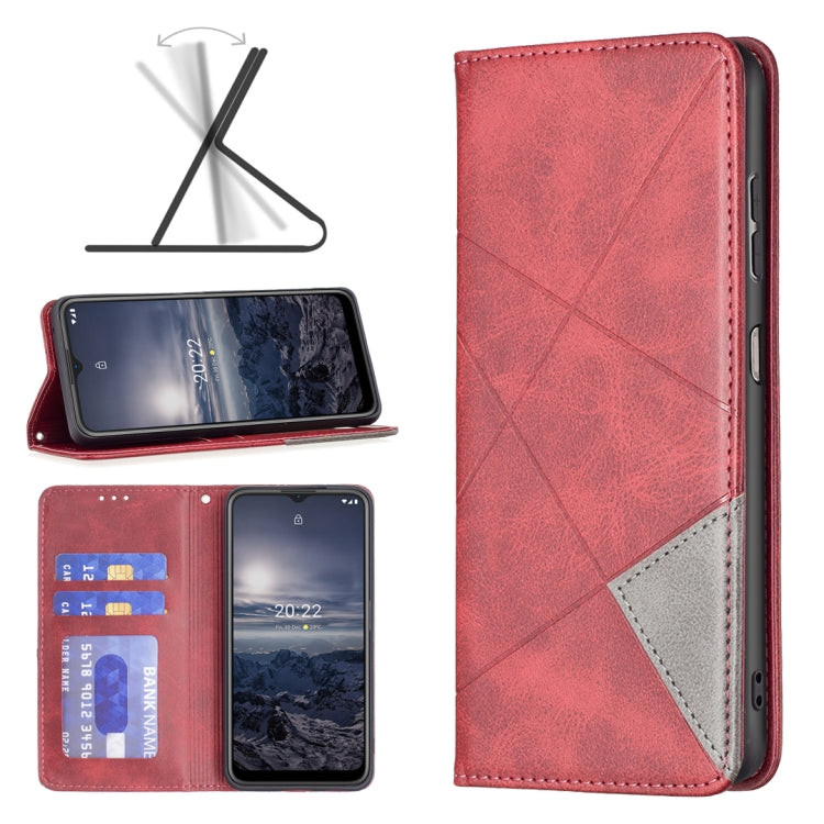 For Nokia G21 / G11 Prismatic Invisible Magnetic Leather Phone Case