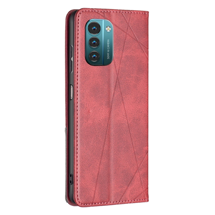 For Nokia G21 / G11 Prismatic Invisible Magnetic Leather Phone Case