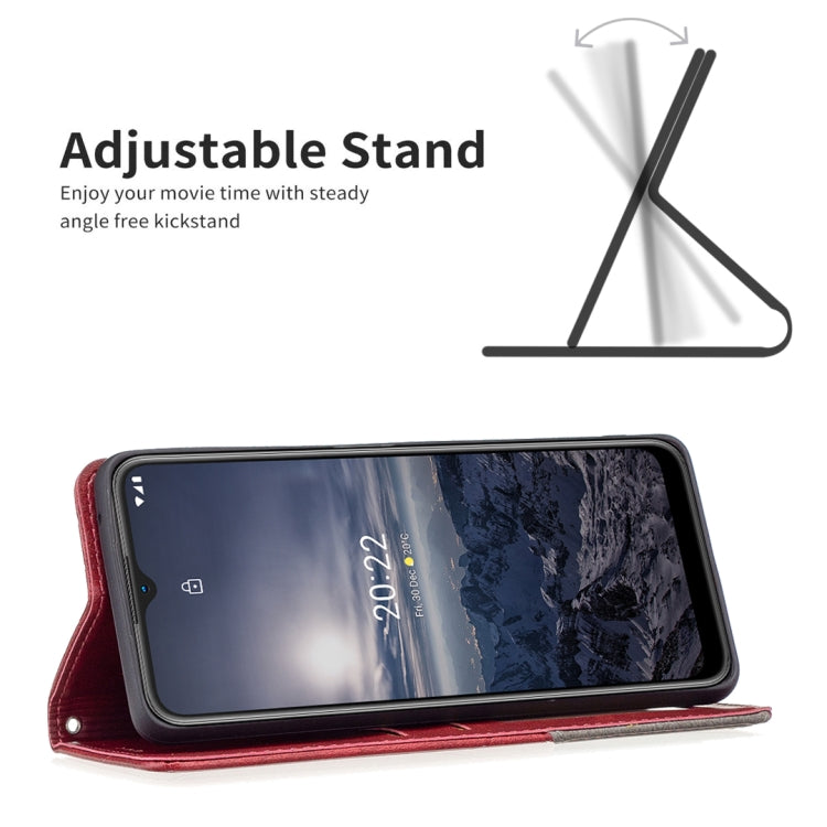 For Nokia G21 / G11 Prismatic Invisible Magnetic Leather Phone Case