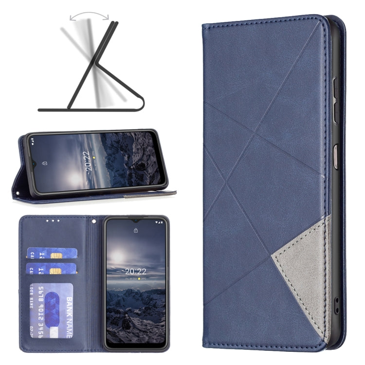 For Nokia G21 / G11 Prismatic Invisible Magnetic Leather Phone Case