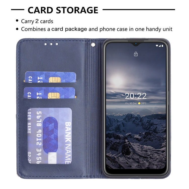 For Nokia G21 / G11 Prismatic Invisible Magnetic Leather Phone Case
