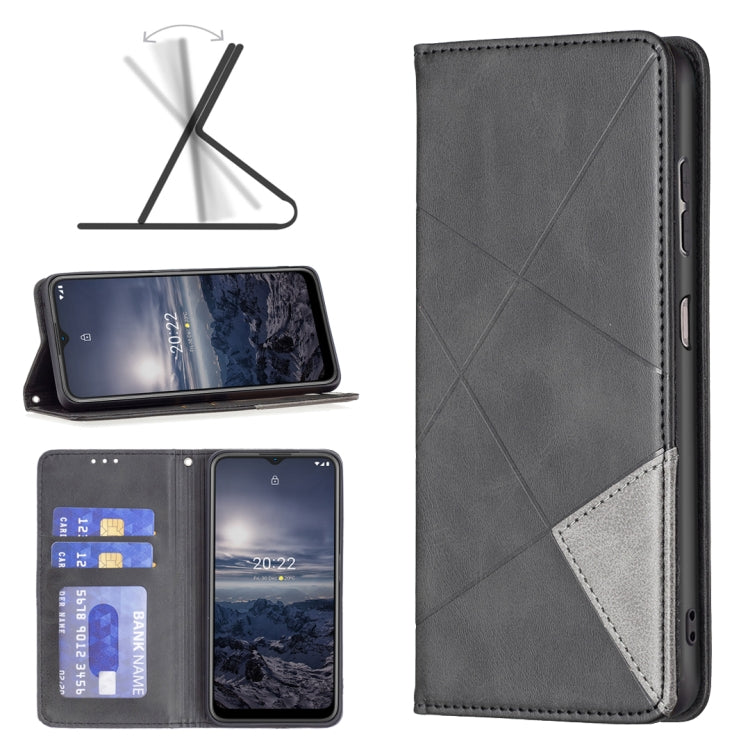 For Nokia G21 / G11 Prismatic Invisible Magnetic Leather Phone Case