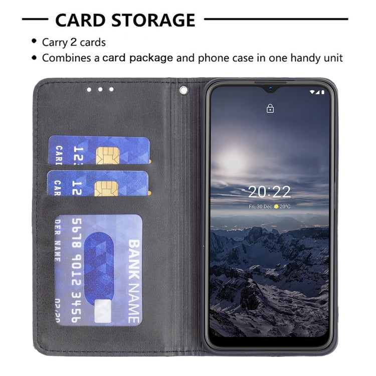 For Nokia G21 / G11 Prismatic Invisible Magnetic Leather Phone Case