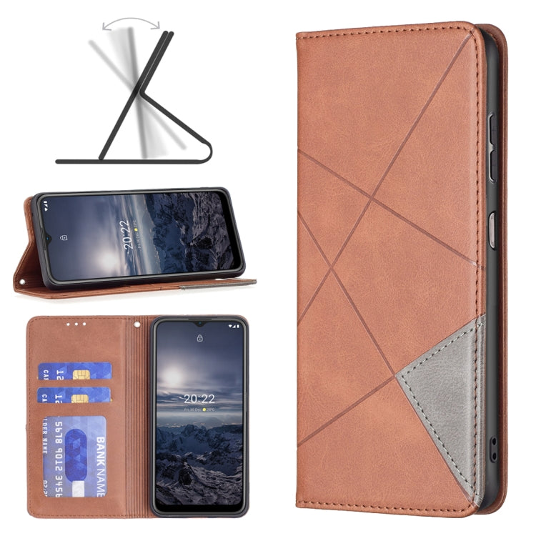 For Nokia G21 / G11 Prismatic Invisible Magnetic Leather Phone Case