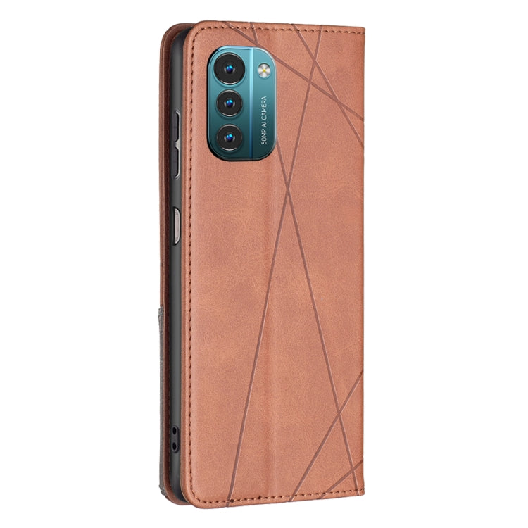 For Nokia G21 / G11 Prismatic Invisible Magnetic Leather Phone Case