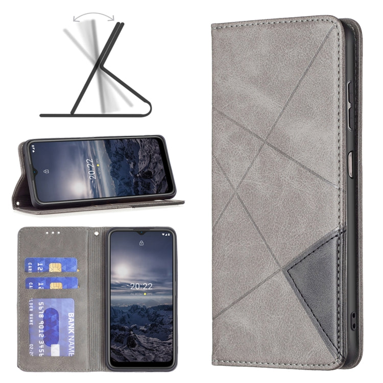 For Nokia G21 / G11 Prismatic Invisible Magnetic Leather Phone Case