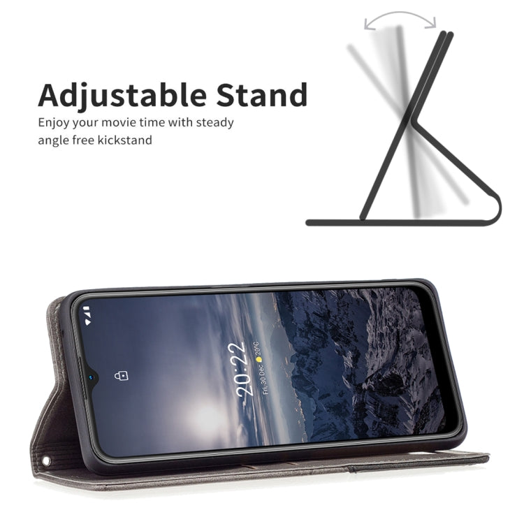 For Nokia G21 / G11 Prismatic Invisible Magnetic Leather Phone Case