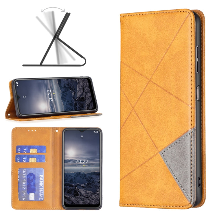 For Nokia G21 / G11 Prismatic Invisible Magnetic Leather Phone Case